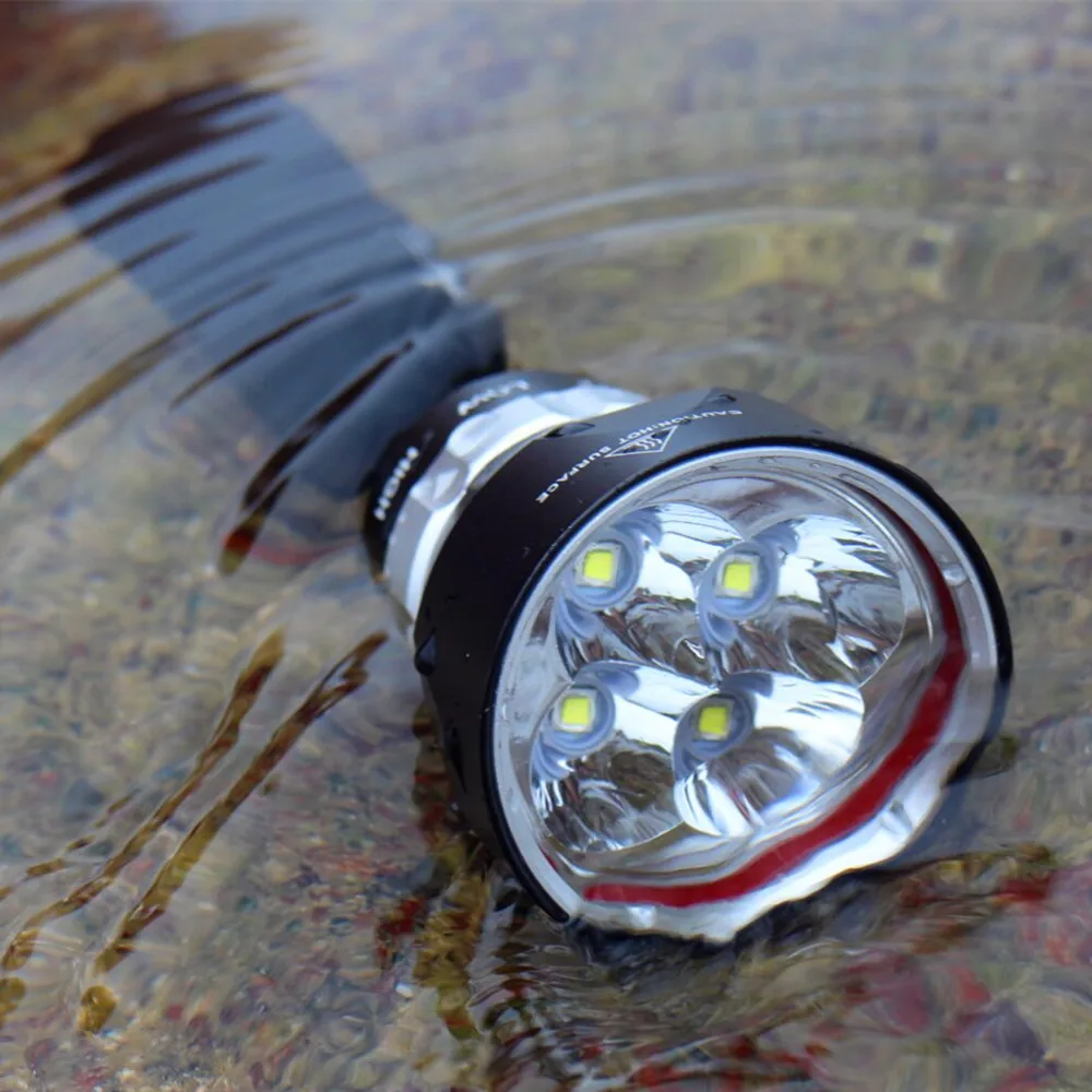 XM L2x4 для плавания светодиодный фонарик фонарь дайвинга Водонепроницаемая