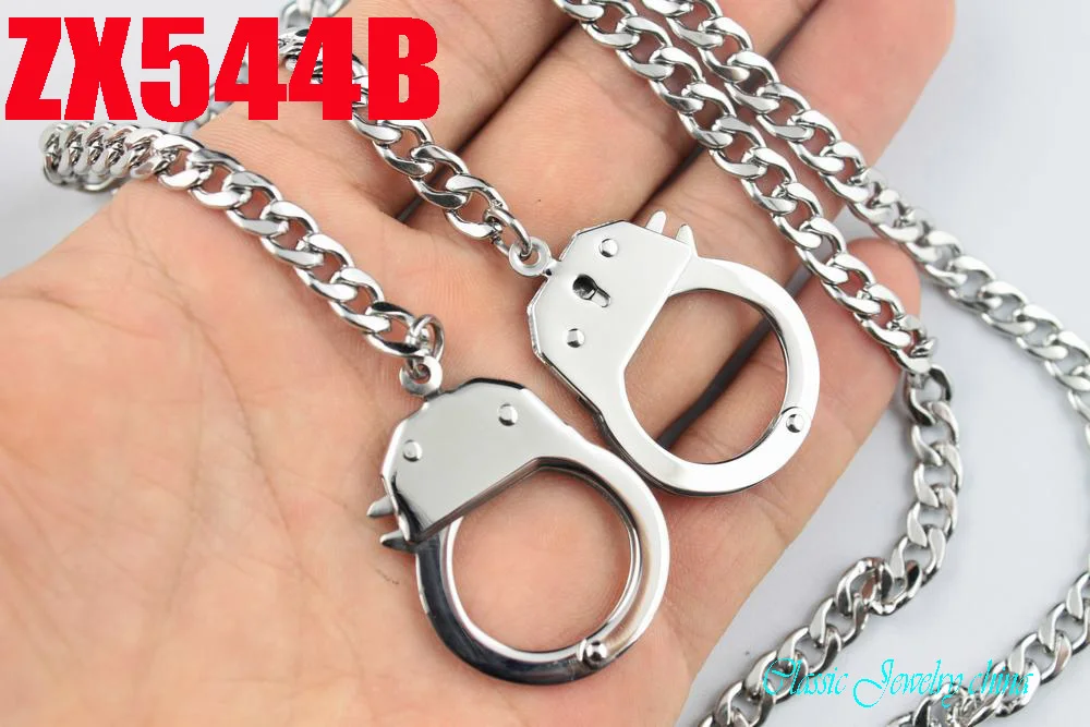 2 больших Наручника 16 &quot 38&quot с 6 мм кубинской цепочкой ожерелье из нержавеющей