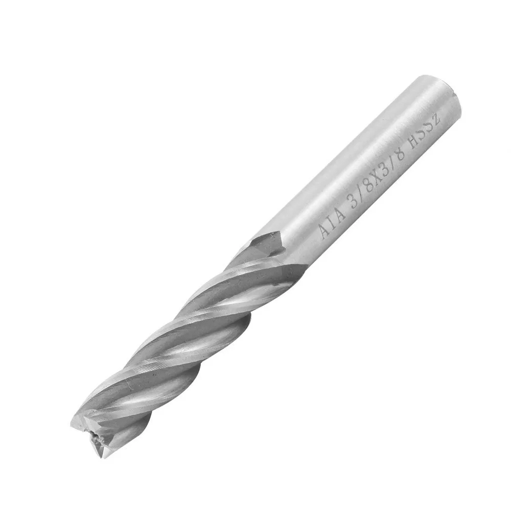 1 шт. 3/8 &quotx 3/8&quot Высокоскоростная сталь HSS 4 Флейта прямая Концевая фреза
