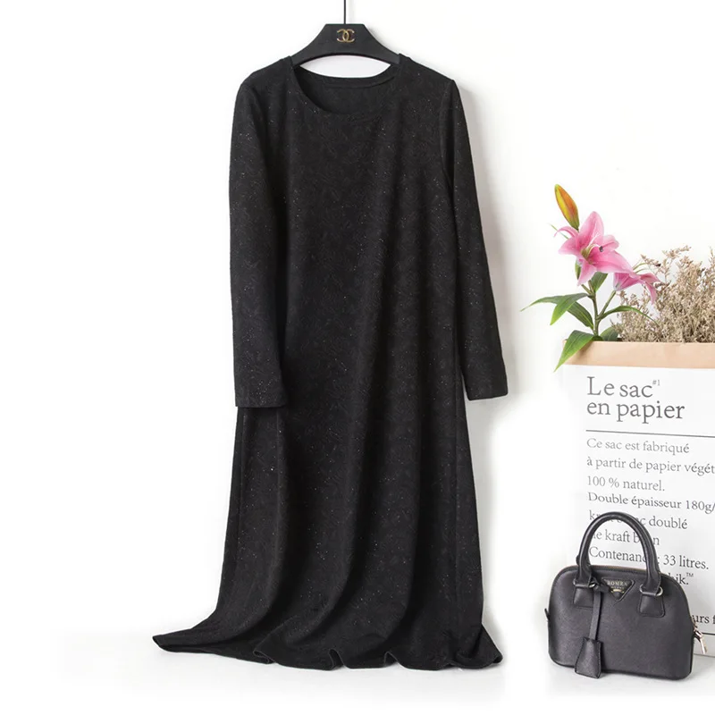 Женское кружевное платье с длинным рукавом винтажное длинное большого размера