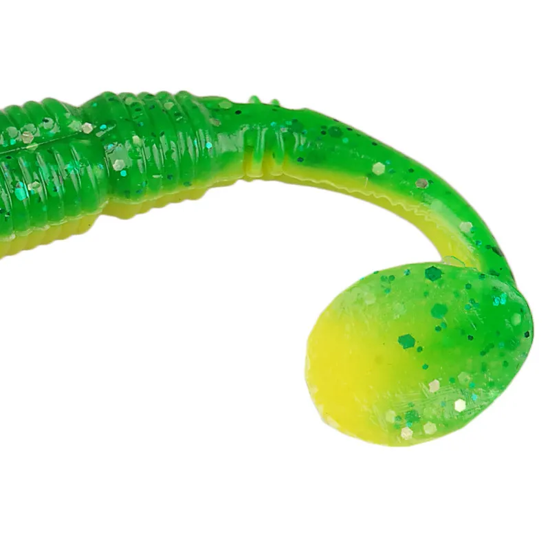 

TAF 15pcs Soft Fishing Lures 7.5cm 2.8g Carp Fishing Bait T Tail Silicone Isca Artificial Swimbait Saltwater Wobblers Pesca