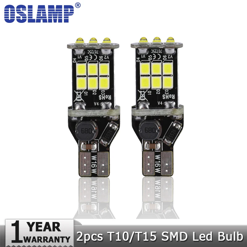 Oslamp T10 T15 T20 T25 1156 1157 SMD автомобилей светодиодные лампы перерыв сигнал поворота света Обратный Свет просвет чтение свет 12 В