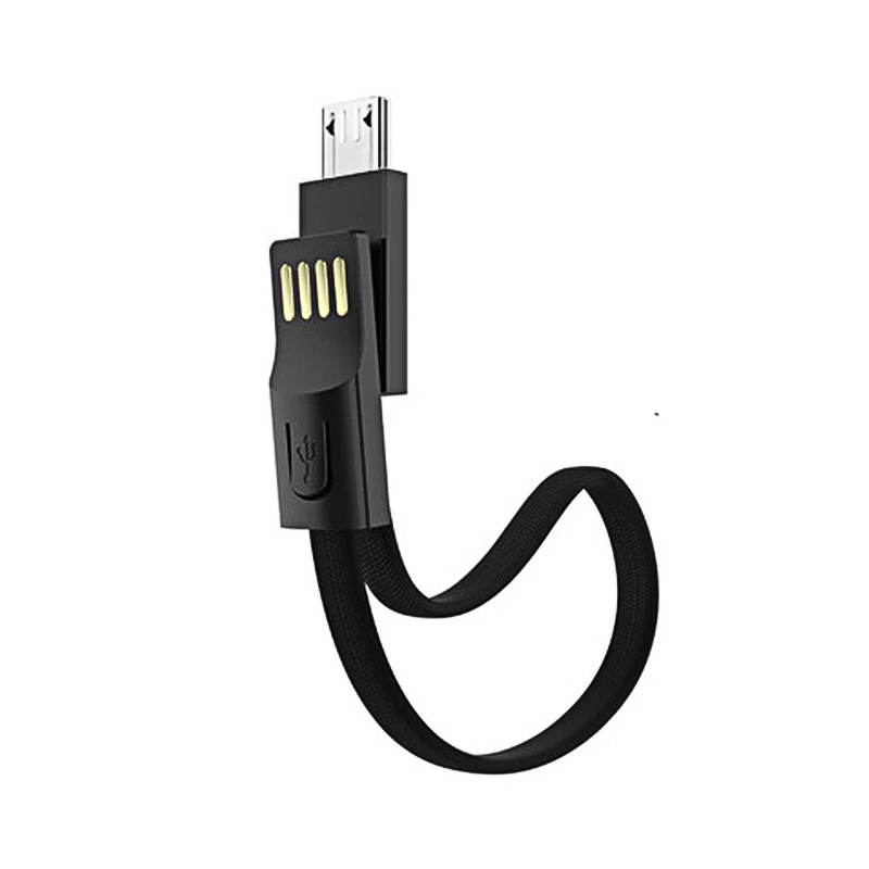 NOHON портативный брелок USB кабель для iPhone Micro type C 8pin зарядный кабель синхронизации данных Быстрая зарядка для Android Xiaomi samsung - Цвет: Black For Micro