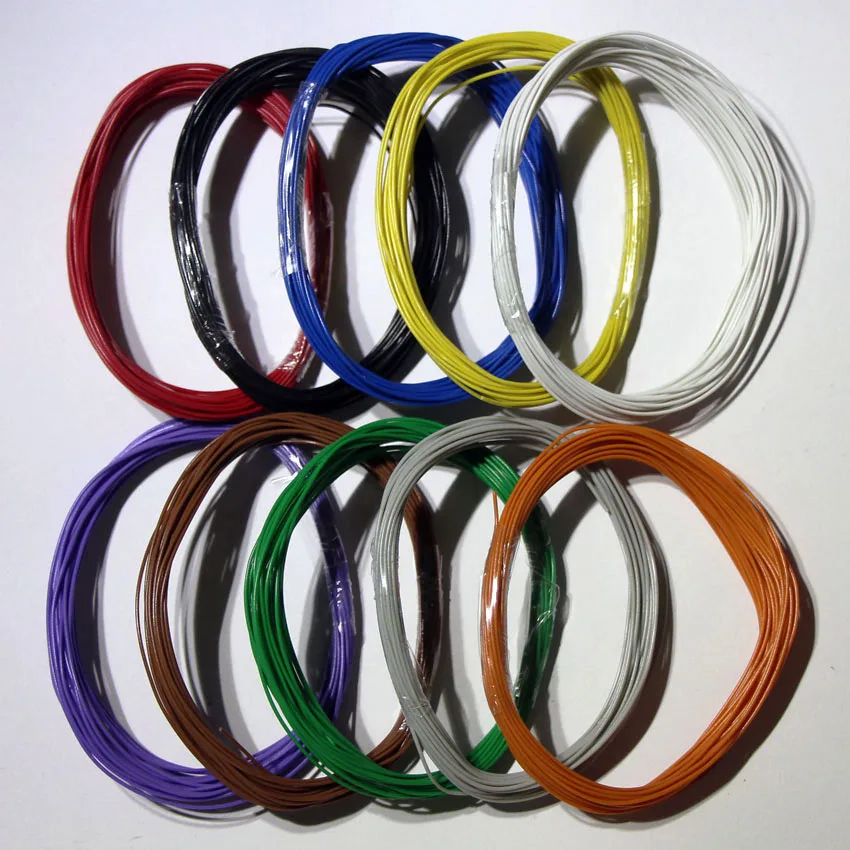 

BV0.03 mm square tinned copper single strand hard wire PVC insulated wire AV 0.2 mm cable 30awg Aviation line Fine wire OK wire