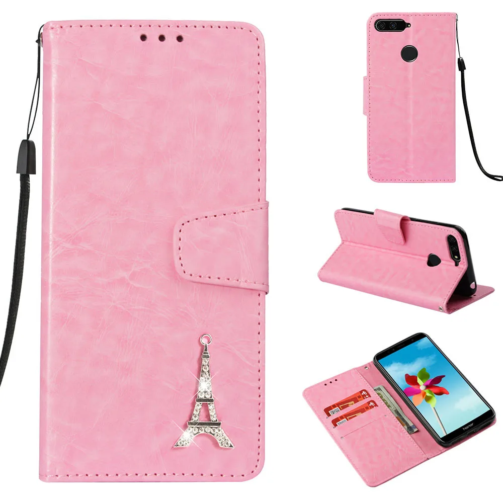 Простой чехол Shine Tower для Huawei P20 P10 P9 Lite Mini Honor 6C 6X 6A 7X 7A Y5 Y9 Enjoy 7 7S P Smart Mate 10 20 Pro Cover Capa |
