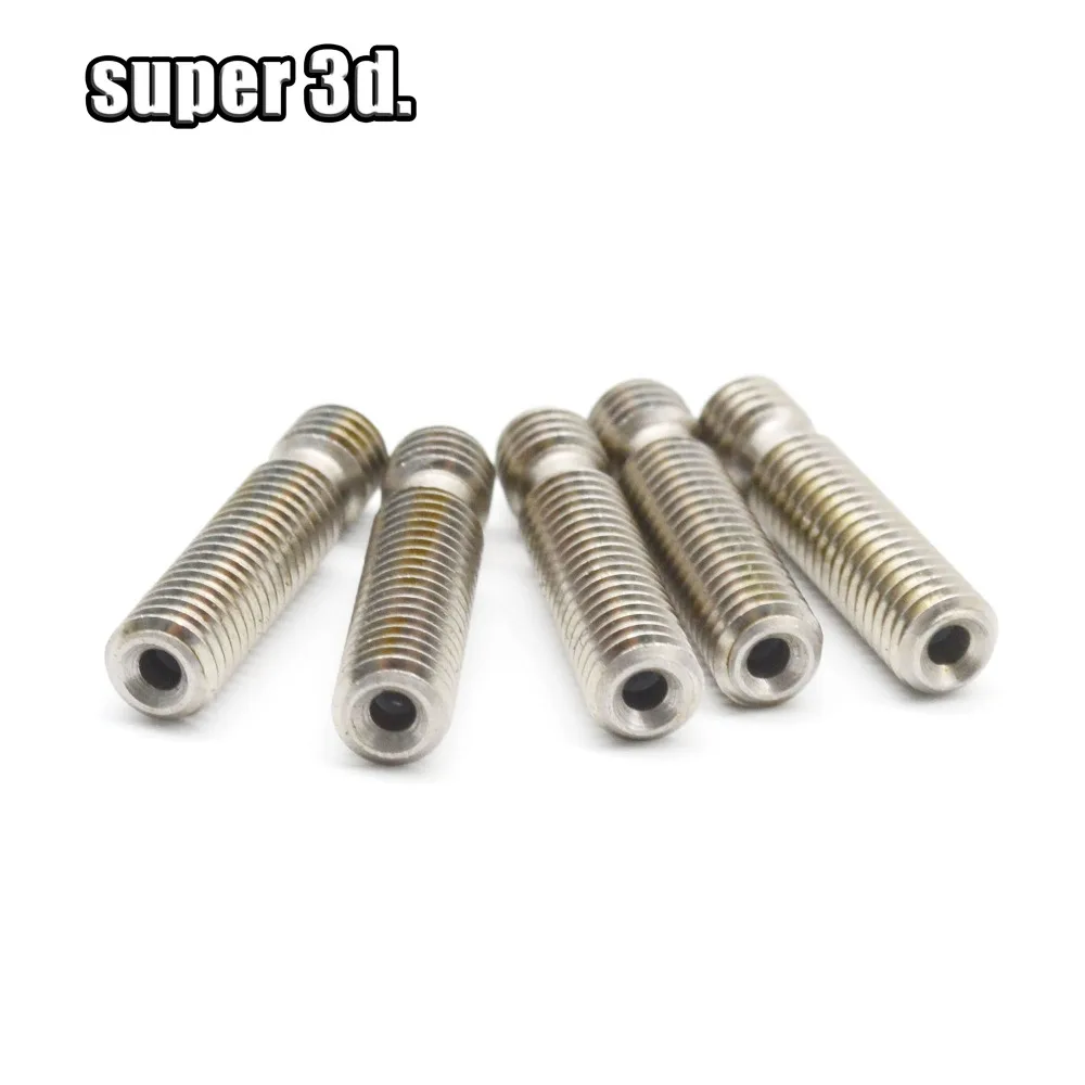 Hotend тепловой пробой 5 шт. горло экструдера с PTFE трубкой M6 * 26/30/40 мм для Reprap MK 3D