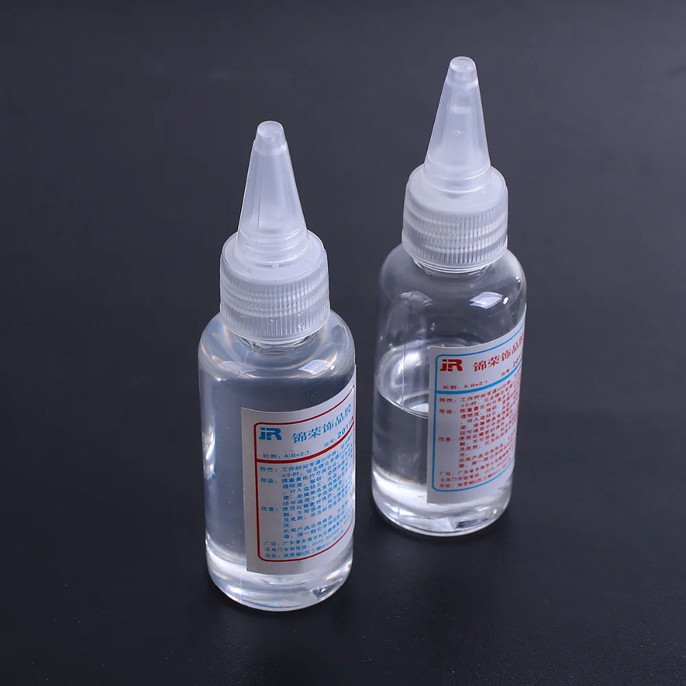 2 шт./компл. прозрачные УФ смолы эпоксидная клей для DIY ювелирных изделий