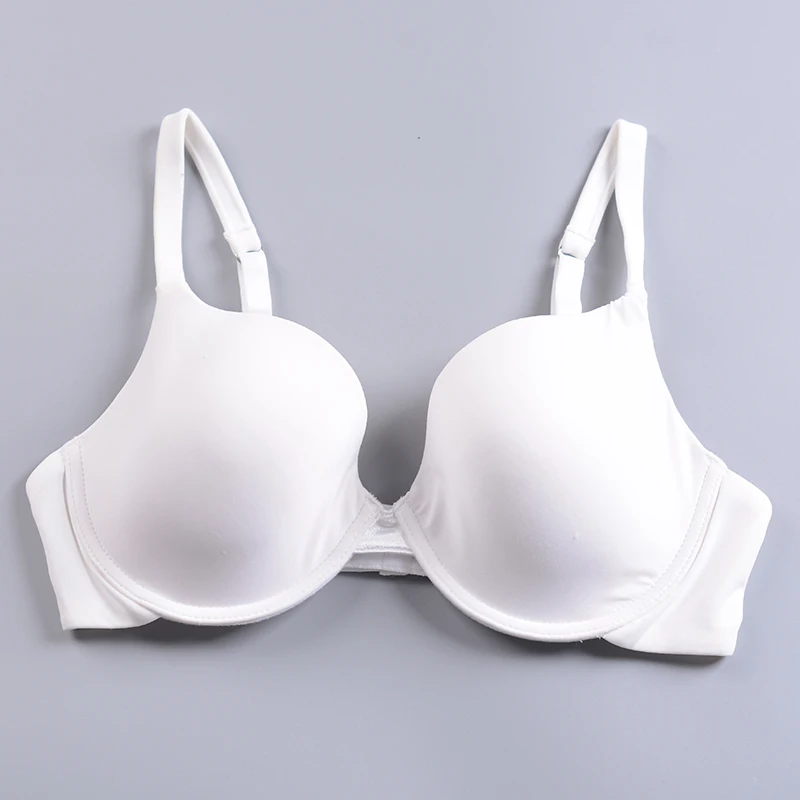 Бюстгальтер белый светильник однотонный тонкий бюстгальтер с двойной