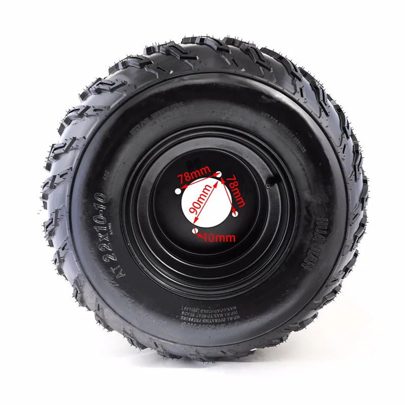 Подлинный 22x10-10 1" колесо шины 22X10X10 обод шины Pneu для 200CC 250cc 300cc ATV Supermoto Quad GO KART Taotao багги