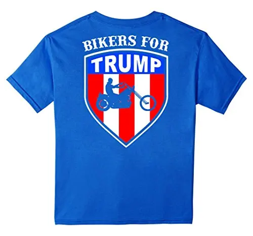 Мода Футболка Bikerss для Трамп Майка 2016 Президент Backside Рубашки Печати Короткий