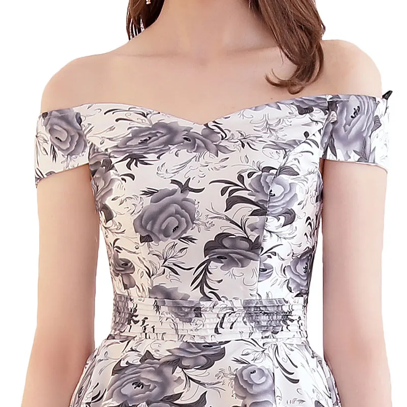 Новое дизайнерское элегантное платье для выпускного вечера с узором