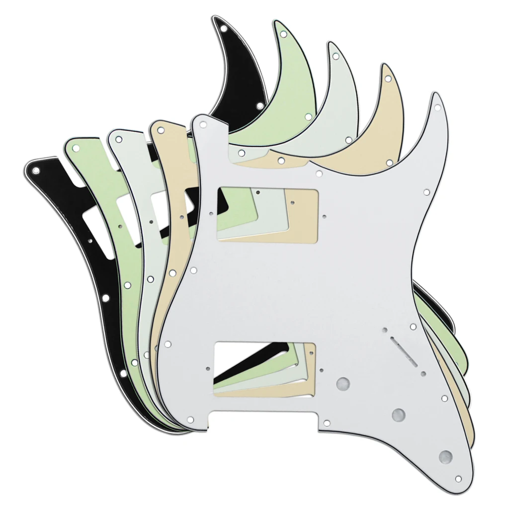 5 шт. многоцветная 3Ply Гитара из ПВХ Pickguards ST HH 11 отверстий для FD гитары|pickguard hh|st guitar