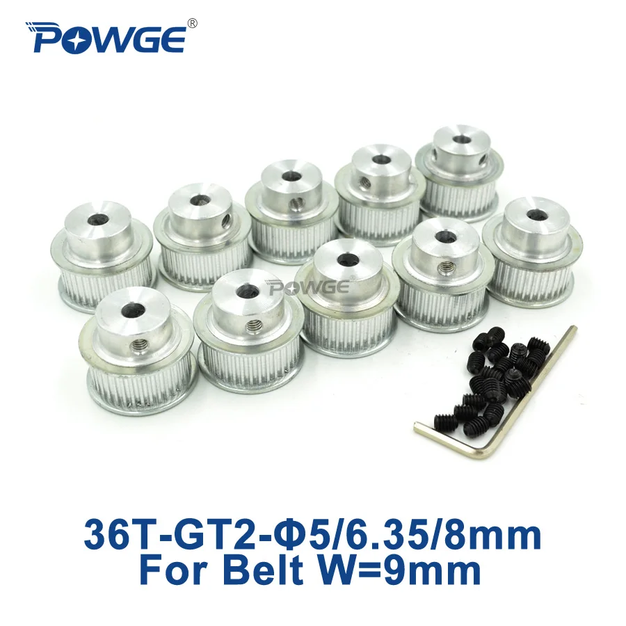 Синхронный шкив GT2 с отверстием 5 мм 6 35 8 36 зубьев т т|36 teeth|timing pulley2gt pulley |