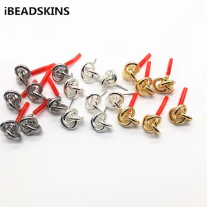 Новое поступление! Закручивающиеся серьги-гвоздики, 13x13 мм, 100 шт.лот, из цинкового сплава, аксессуары для сережек, детали для самодельных украшений