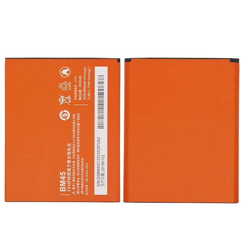 Оригинальный литий ионный аккумулятор PUTHUS BM45 для Xiaomi RedMi Note 2 Bateria Hongmi Red Rice Note2 3020