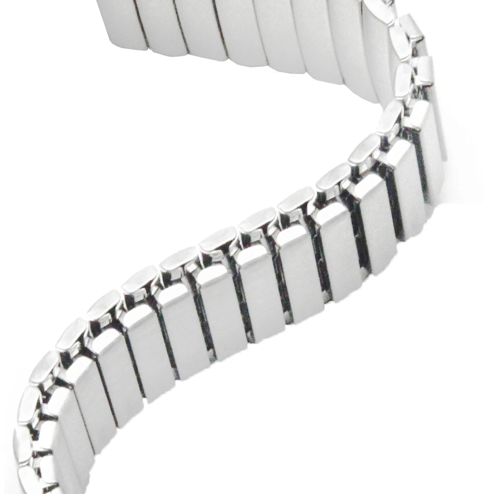 Stainless Steel Watch Band 22mm for Samsung Gear 2 R380 / R381 / R382 Elastic Strap Loop Wrist Expansion Belt Bracelet Silver