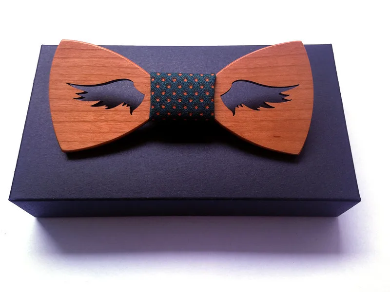 Наборы свадебных галстуков новейшая новинка Мужская деревянная бабочка