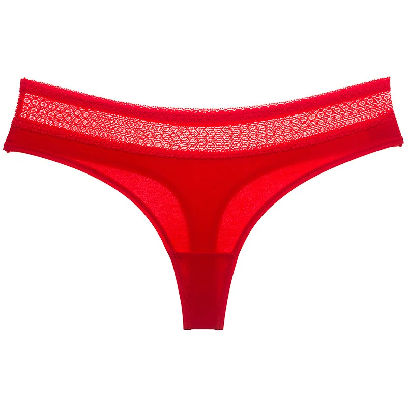 

Women's Sexy Thong Cotton Panties Lace Underwear Women Briefs Panty Thongs G Strings Ladies Bikini T Back Tangas Female Panties