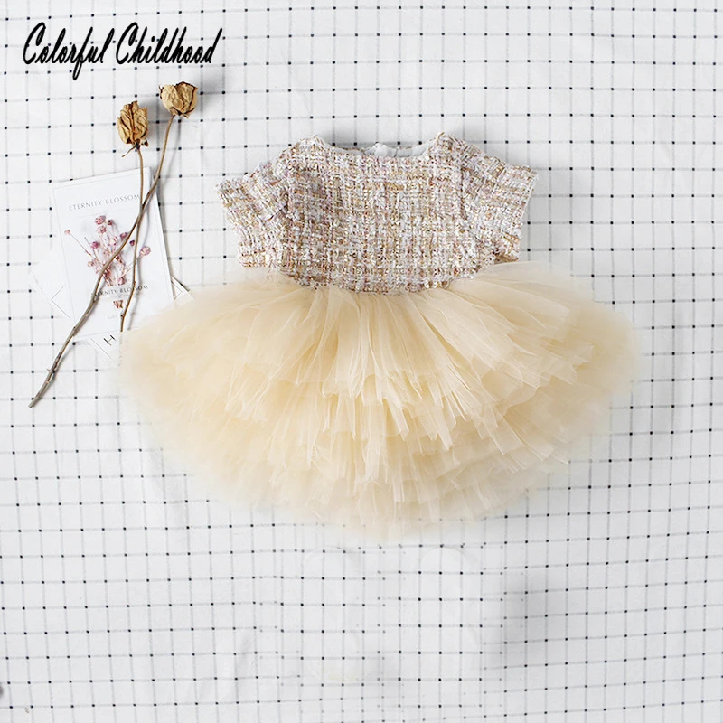 Высококачественное платье принцессы для маленьких девочек Хлопковое