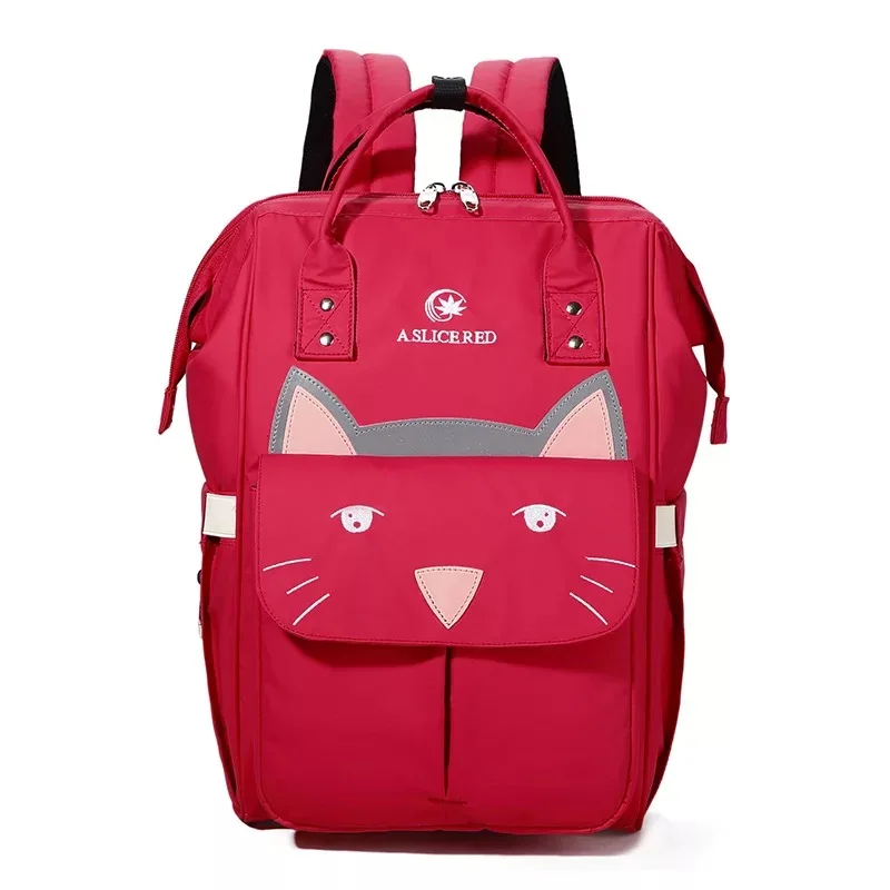 big eyes red Коляска для мамы и ребенка, дорожная сумка для мам, сумка для подгузников, рюкзак+ ремни для коляски+ сумка для бутылочек - Цвет: big eyes red