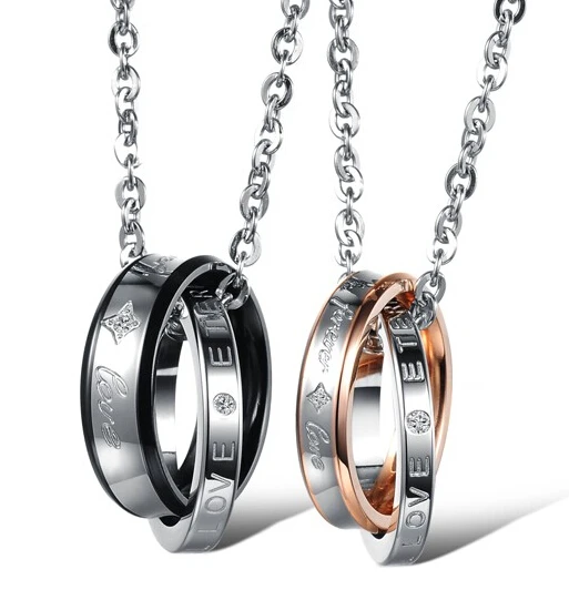 Модный фирменный комплект ожерелий для пар в европейском стиле с надписью Forever Love