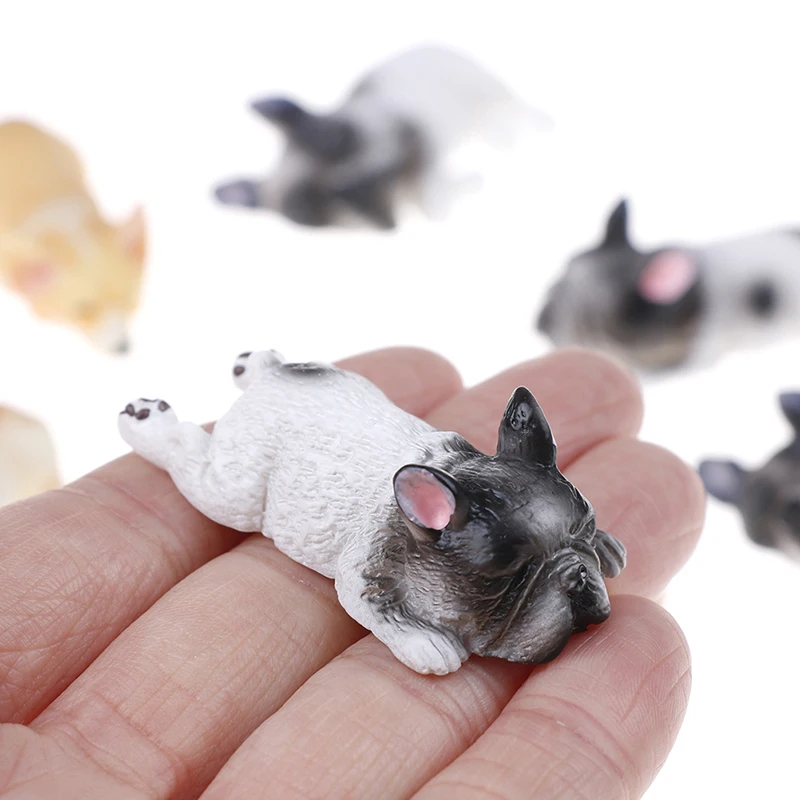 2 шт. Kawaii смола корги собака игрушки сонная серия миниатюрные фигурки подарок