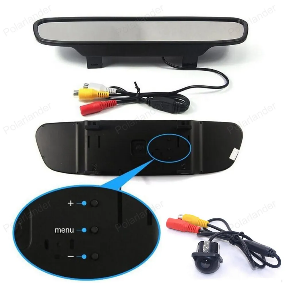 Auto Video Parking Assistance 4.3 inch TFT LCD Car Rearview Mirror Monitor + MiNi CCD Rear View reversing Camera | Автомобили и