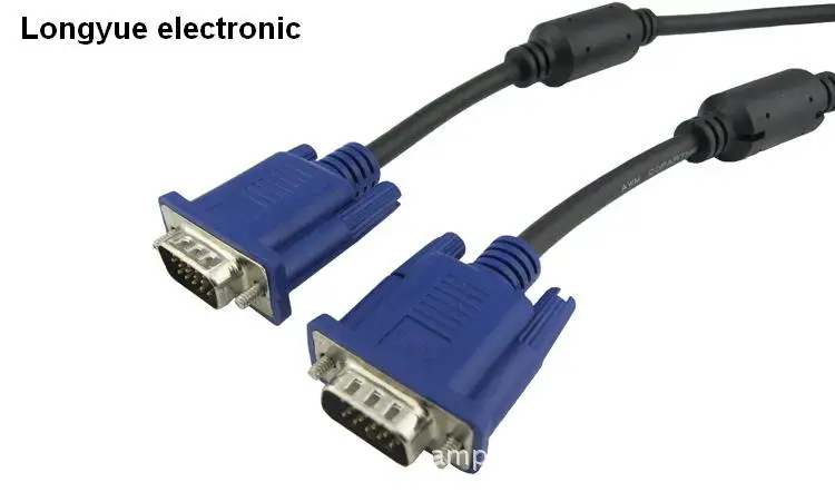 20 шт./лот 3 м SVGA VGA монитор m/M удлинитель штекер-штекер Бесплатная доставка