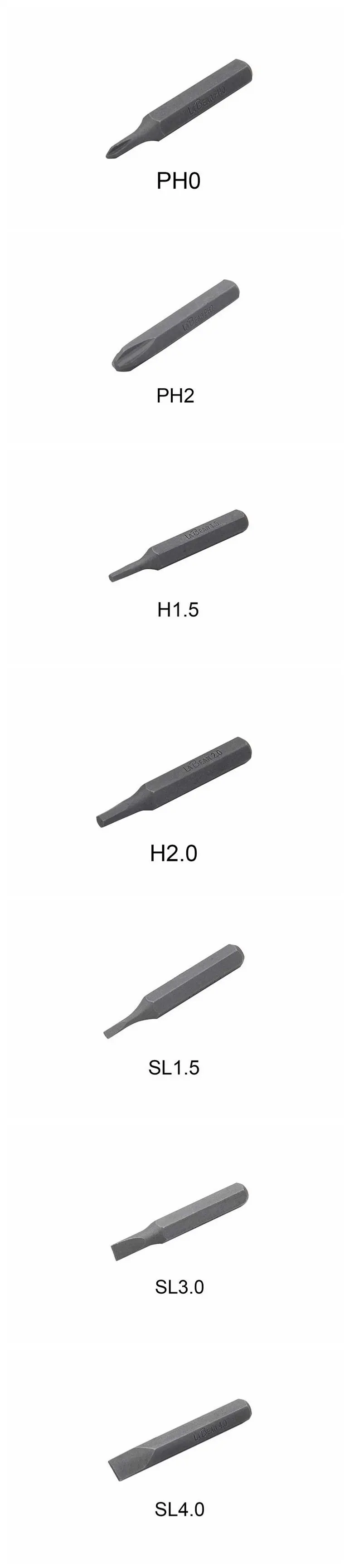 Mijia 7 шт./кор. ES-A7/ES-B7 S2 Сталь Магнитная отвертка бит для Mijia 1F+/1P+ Мощность отвертка