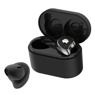 QCR Bluetooth 5,0 TWS Bluetooth наушники 6D стерео беспроводные наушники IPX5 водонепроницаемые наушники 650 мАч наушники без головы - Цвет: Black