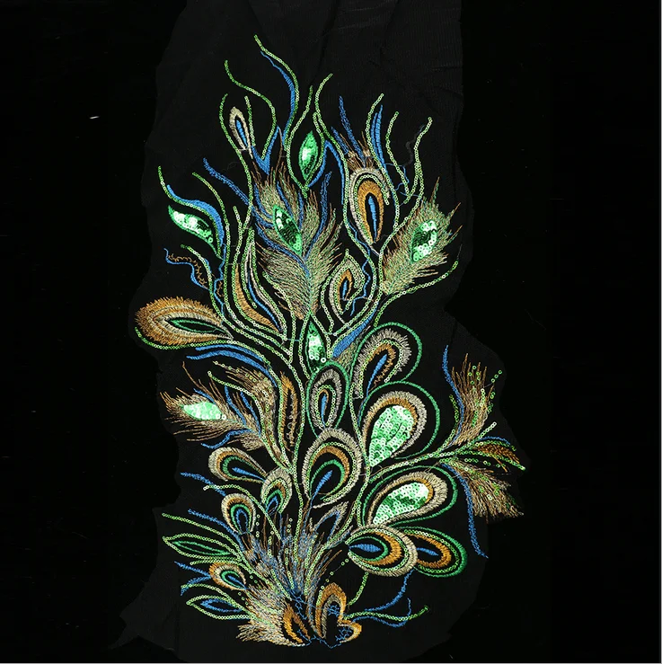 2 шт. Кружевная аппликация хвост Феникса | Дом и сад