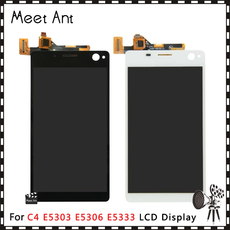 ЖК дисплей 5 дюйма для Sony Xperia C4 E5303 E5306 E5333 E5343 E5353 экран с сенсорным экраном и