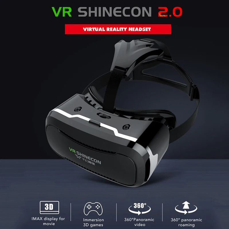 Новый VR Shinecon II 2 0 шлем картонные очки виртуальной реальности мобильный телефон 3D