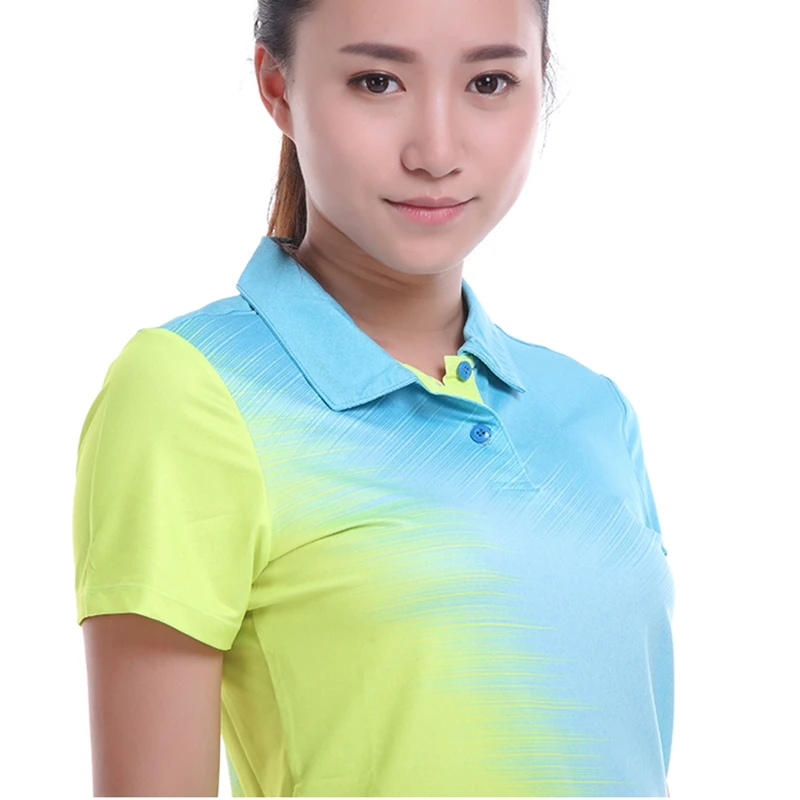 Бадминтон носить с короткими рукавами рубашки Мужчины/Женская одежда Движение