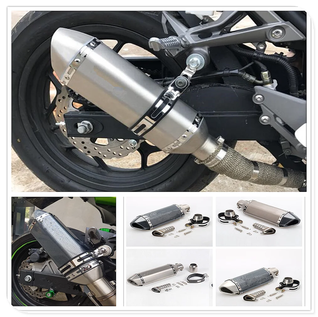 Глушитель выхлопных газов из нержавеющей стали для мотоцикла YAMAHA XP500 XP530 FZ600 SRX600