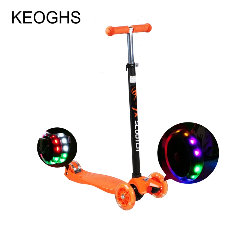 Детский самокат для маленьких детей из PU искусственной кожи с 4 колесами Fashing