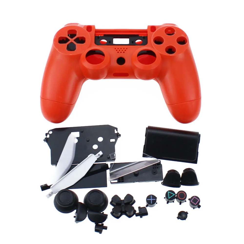 B Для sony Playstation 4 PS4 старая версия Геймпад контроллер Прозрачная Передняя Задняя крышка корпуса чехол - Цвет: B
