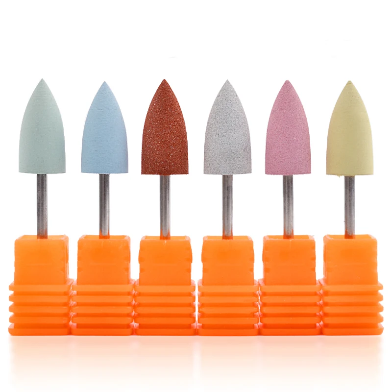 Силиконовая фреза для ногтей полировщик резиновое устройство удаления