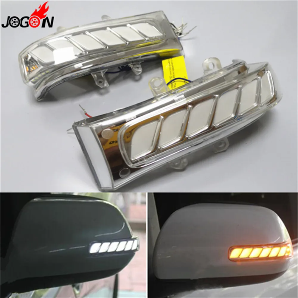 Для Toyota Sienna Highlander RAV4 Vanguard Previa Alphard Noah Voxy 2007-13 светодиодный боковое зеркало последовательный Динамический указатель поворота светильник