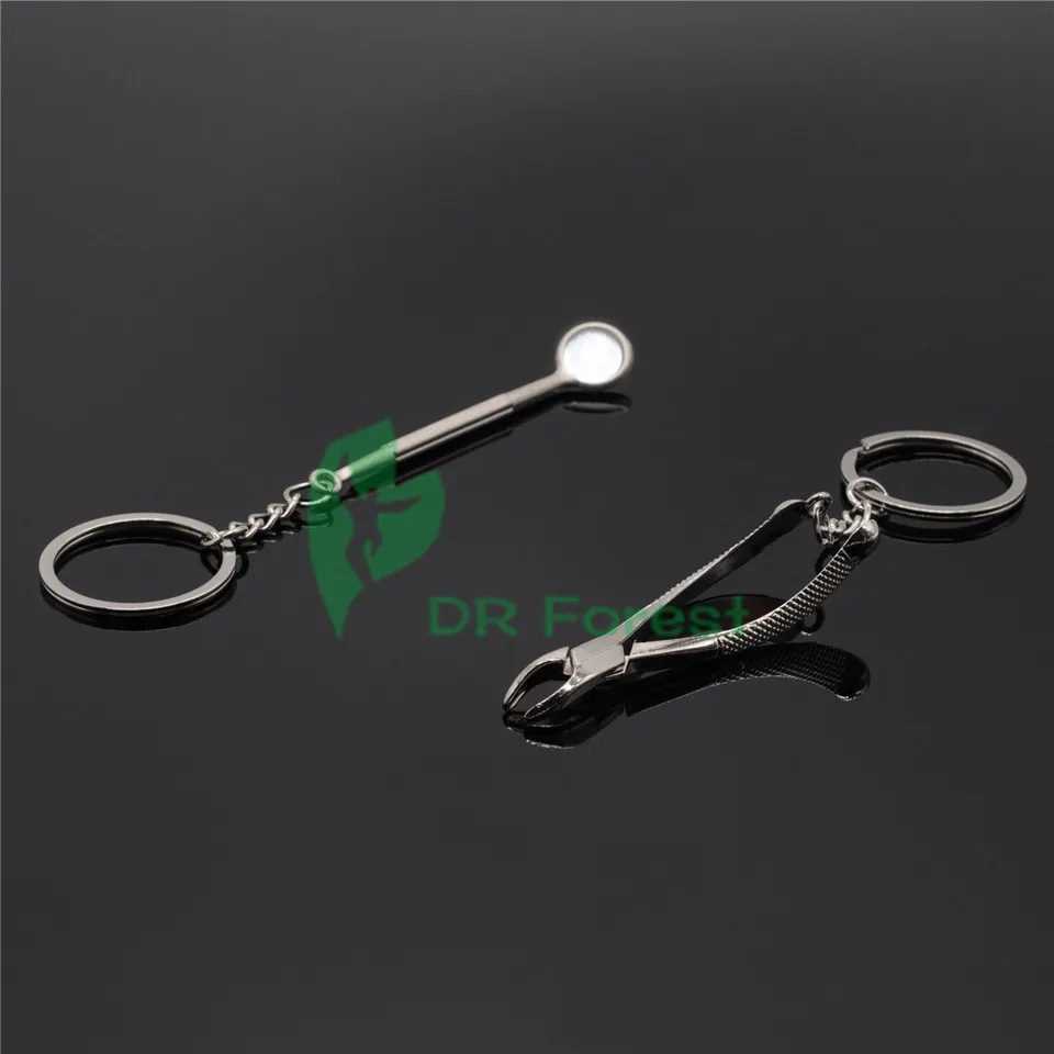 Стоматологическая лаборатория 2 шт. брелок для ключей инструмент милый