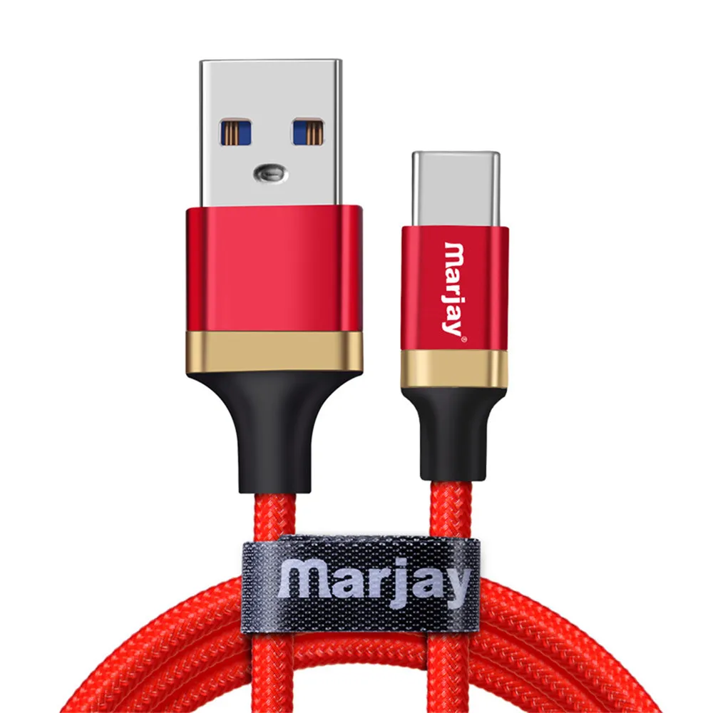 Marjay 90 градусов usb type C кабель для samsung S9 USB кабель Зарядное устройство Шнур для Xiaomi Mi 8 кабели для мобильных телефонов для huawei P20 lite