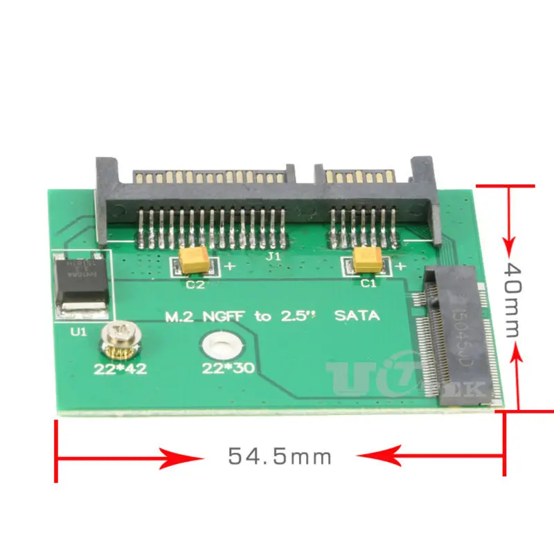 NGFF M.2 SATA 22Pin 2 5 дюймов HDD конвертер адаптер маленькая плата для половины размера