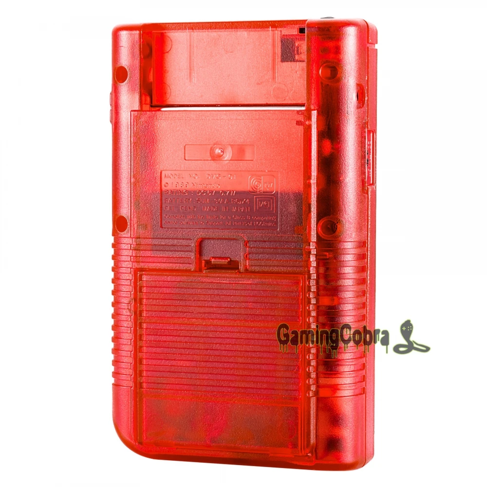 eXtremeRate Transparent Red Full Housing Shell Buttons with Screen Len for Gameboy DMG-01 | Электроника