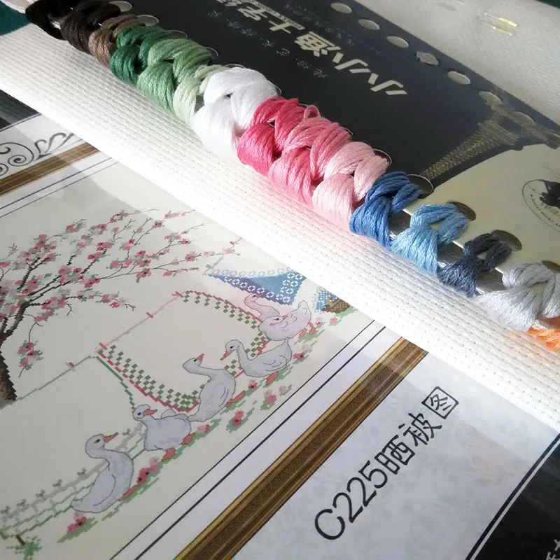 Сушильные простыни для кровати идиллический декор маленький белый гусиный домик