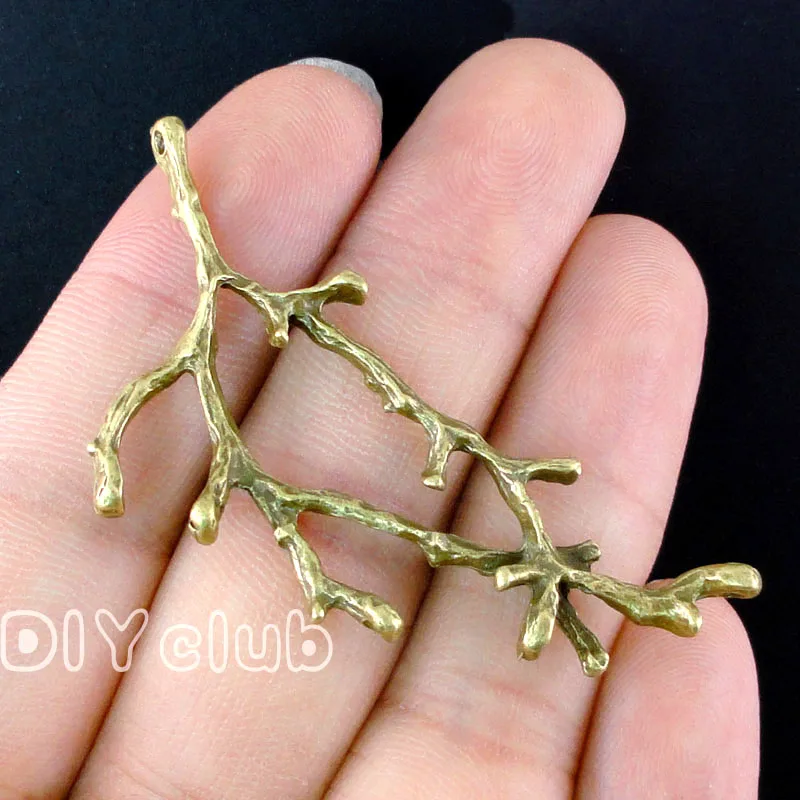 25pcs филиал шармы античное серебро/бронза/медное дерево ветка соединители с