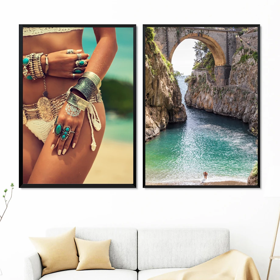 Солнечный пляж Гавайи пейзаж холст картина Hd Печать Современное украшение дома