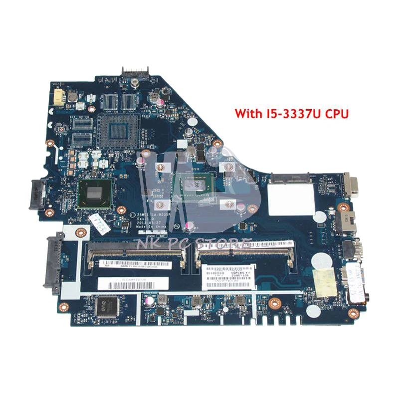 

NOKOTION NBMEP11003 NBMEP11003 For Acer aspire E1-570G NV570P Laptop Motherboard Z5WE1 LA-9535P I5-3337U CPU DDR3