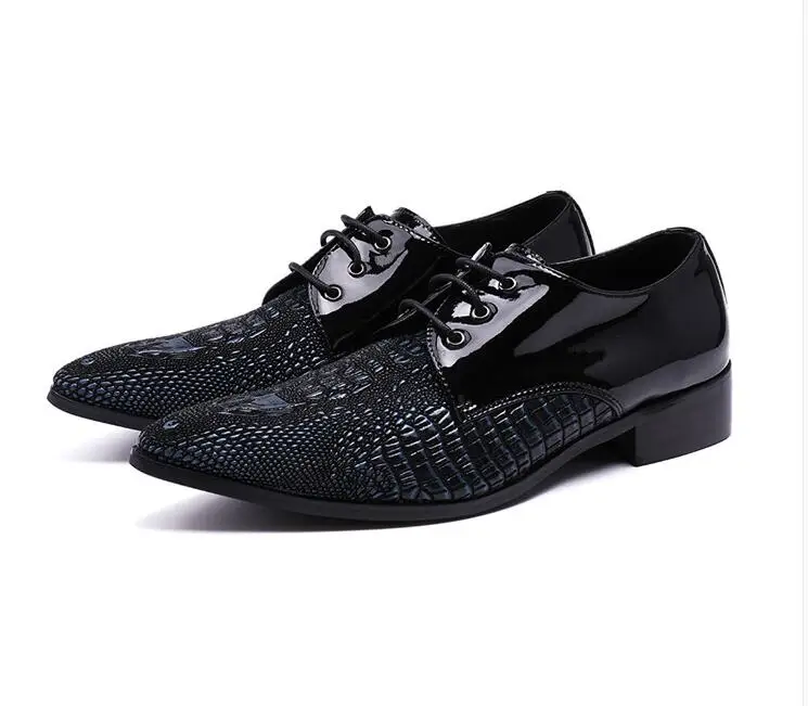 

Pointed Toe Patent Leather Oxford Shoes Men Breathable Formal Shoes For Men Dress Shoes Business size 46 47
