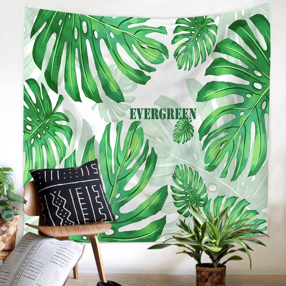 Large leaves Tapestry Woodpecker Wall Cloth Hanging decoration Picnic comfortable good quality Elegant style | Дом и сад