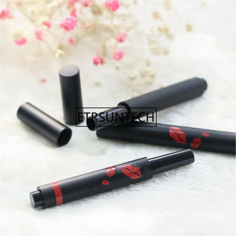 Empty Black Pressed Lipstick Tube High Class Style Lip Balm Sub Caontainer DIY Directly Filling F1439 | Красота и здоровье
